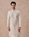 Warm White Elegance Sherwani